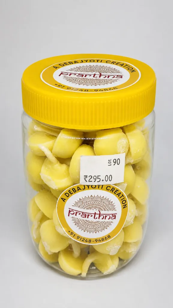 Prarthna Pure Ghee Bati (Cotton Wicks with Ghee) – Ready for Daily Puja